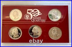 1999 S Complete U S Mint Silver Proof Set With Box And Coa 1.32 Oz. Of Silver