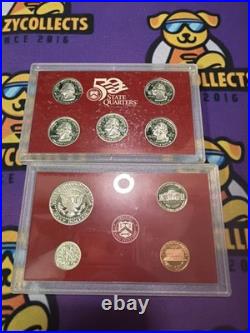 1999-S US Mint SILVER Proof Set With Original Box & COA 9 Coins Box Slightly Distr
