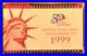 1999-S US Mint Silver Proof Set OGP COA & Box 9 Coins 90% United States