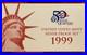 1999-S US Mint Silver Proof Set OGP COA & Box 9 Coins 90% United States