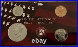 1999-S US Mint Silver Proof Set OGP COA & Box 9 Coins 90% United States