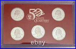 1999-S US Mint Silver Proof Set OGP COA & Box 9 Coins 90% United States