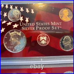 1999-S US Mint Silver Proof Set OGP COA & Box 9 Coins 90% United States