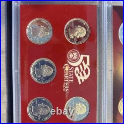 1999-S US Mint Silver Proof Set OGP COA & Box 9 Coins 90% United States