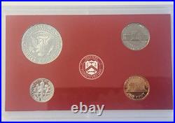 1999 S US Mint Silver Proof Set with State Quarters US Mint Box & COA