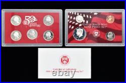 1999-S United States Mint Silver Proof 9 Coin Set with COA & Original Box(Nice)