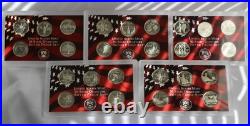 1999 thru 2003 S Proof Silver Quarters 25 Coins 5 Sets No Box No COA 90% Silver 1999 thru 2003 S Proof Silver Quarters 25 Coins 5 Sets No Box No COA 90% Silver