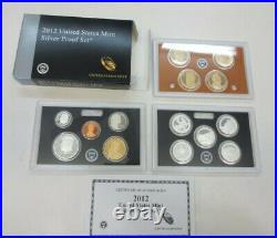 1 2012 United States Mint Silver Proof Set with Box & COA (Key Date)