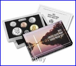 (1) 2021 S United States SILVER Proof Set in Original Box with COA