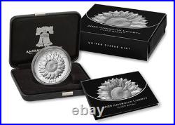 1 Oz Silver Coin 2025 Proof American Liberty Silver Medal With Box & COA