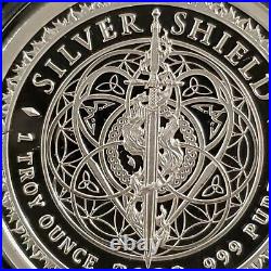 1 oz. 999 silver shield proof We Are You COA BOX SSG Angels Mintage of 999