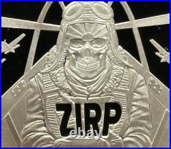 1 oz Silver Proof 2023 Zero Interest Rate Policy Silver Shield. 999 Pure COA BOX