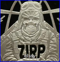 1 oz Silver Proof 2023 Zero Interest Rate Policy Silver Shield. 999 Pure COA BOX