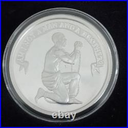 1 oz Silver Proof Am I Not A Man. 999 Pure Fine COA BOX 2023 Silver Shield