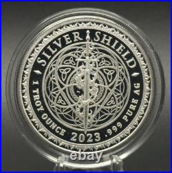 1 oz Silver Proof Am I Not A Man. 999 Pure Fine COA BOX 2023 Silver Shield