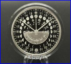 1 oz Silver Proof Cosmic Time. 999 Pure Silver COA BOX Full Moon Cosmos Cosmic