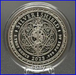 1 oz Silver Proof Cosmic Time. 999 Pure Silver COA BOX Full Moon Cosmos Cosmic