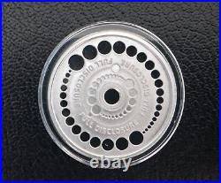 1 oz Silver Proof Full Disclosure Silver Shield. 999 Pure COA BOX Aliens 2023