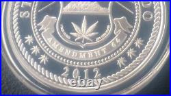 1 oz silver Proof Legalized! Cannabis Colorado! Wood Box! MicroMintage 1000! COA 1 oz silver Proof Legalized! Cannabis Colorado! Wood Box! MicroMintage 1000! COA