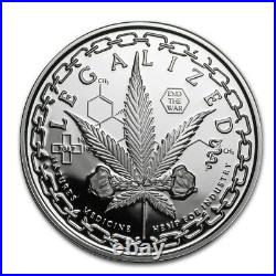 1 oz silver Proof Legalized! Cannabis Colorado! Wood Box! MicroMintage 1000! COA 1 oz silver Proof Legalized! Cannabis Colorado! Wood Box! MicroMintage 1000! COA