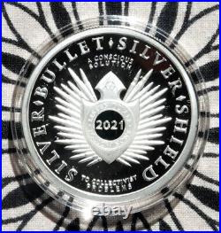 1 oz silver proof 2021 SBSS 10 yr Anni. 999 COA BOX Silver Shield MiniMintage