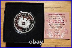 1 oz silver proof 2021 SBSS 10 yr Anni. 999 COA BOX Silver Shield MiniMintage