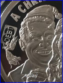 1 oz silver proof A Christmas Karen. 999 Pure Fine COA BOX Silver Shield SSG
