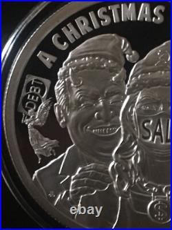 1 oz silver proof A Christmas Karen. 999 Pure Fine COA BOX Silver Shield SSG