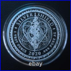 1 oz silver proof A Christmas Karen. 999 Pure Fine COA BOX Silver Shield SSG