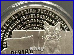 1 oz silver proof Catastrophe Denial 2022 COA. 999 Pure Box Silver Shield