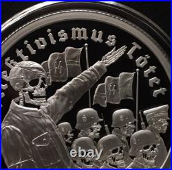 1 oz silver proof Collectivism Kills 2021. 999 COA BOX SSG Zombies Limited