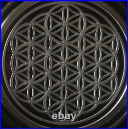 1 oz silver proof Flower Of Life. 999 Pure COA BOX SSG Sacred Geometry Shield
