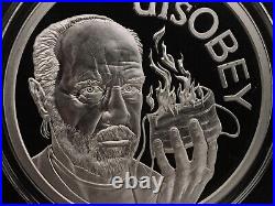 1 oz silver proof George Carlin V1 2021.999 Pure COA Box Silver Shield Comedy