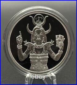 1 oz silver proof Hatewhore Hathor 2022 COA. 999 Pure Box Silver Shield SSG 1 oz silver proof Hatewhore Hathor 2022 COA. 999 Pure Box Silver Shield SSG
