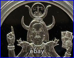1 oz silver proof Hatewhore Hathor 2022 COA. 999 Pure Box Silver Shield SSG