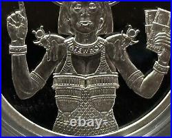 1 oz silver proof Hatewhore Hathor 2022 COA. 999 Pure Box Silver Shield SSG