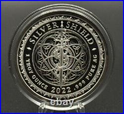 1 oz silver proof Hatewhore Hathor 2022 COA. 999 Pure Box Silver Shield SSG