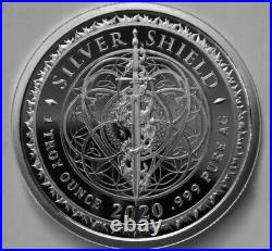1 oz silver proof Metatron's Cube. 999 Pure COA BOX SSG Sacred Geometry Limited