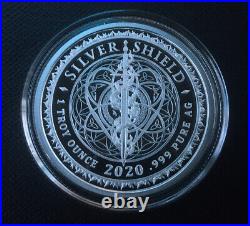 1 oz silver proof Metatron's Cube. 999 Pure COA BOX SSG Sacred Geometry Limited