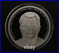 1 oz silver proof Richard M Nixon. 999 Pure COA BOX SSG Silver Shield Republican 1 oz silver proof Richard M Nixon. 999 Pure COA BOX SSG Silver Shield Republican
