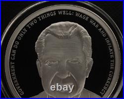 1 oz silver proof Richard M Nixon. 999 Pure COA BOX SSG Silver Shield Republican