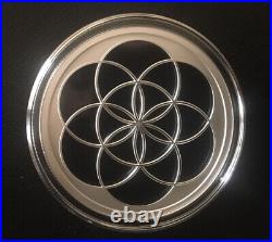 1 oz silver proof Seed Of Life. 999 Pure Fine COA BOX SSG Silver Shield Geometry