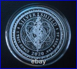 1 oz silver proof Seed Of Life. 999 Pure Fine COA BOX SSG Silver Shield Geometry