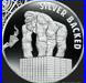 1 oz silver proof Silver Backed. 999 Pure COA BOX SSG wall st bets Gorilla Zoo