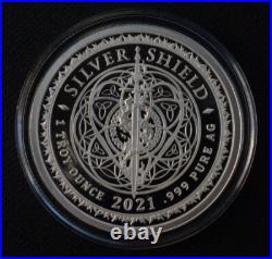 1 oz silver proof Square Matrix. 999 Pure COA BOX SSG Sacred Geometry Yoga