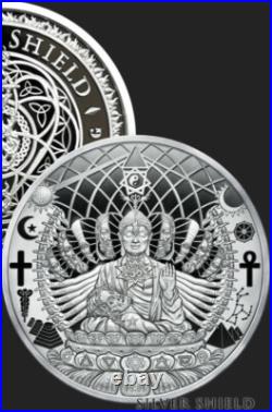 1 oz silver proof The Great Work MiniMintage 2021.999 Pure COA BOX SSG Buddha