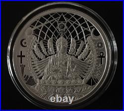1 oz silver proof The Great Work MiniMintage 2021.999 Pure COA BOX SSG Buddha