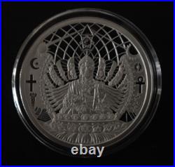 1 oz silver proof The Great Work MiniMintage 2021.999 Pure COA BOX SSG Buddha