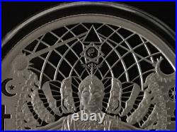 1 oz silver proof The Great Work MiniMintage 2021.999 Pure COA BOX SSG Buddha