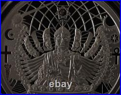 1 oz silver proof The Great Work MiniMintage 2021.999 Pure COA BOX SSG Buddha
